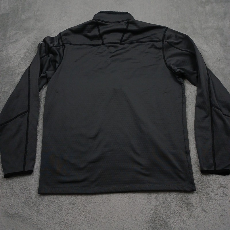 Eddie Bauer Pullover Mens Medium Gray FreeHeat Quarter Zip Activewear Pocket gallery