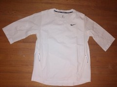 Nike Baseball 3/4 Hot Jacket-897383-100 BP Pullover 3/4 Sleeve Top Size Medium