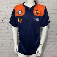 LV Las Vegas Aviators Baseball Men’s Sports Jersey XL Blue Orange Checker