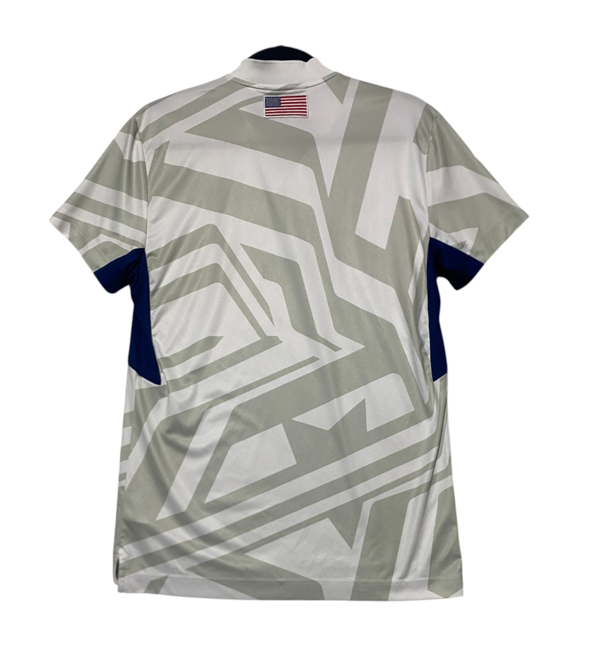 JL Racing Men's Small White Polyester USA Logo Tech Shirt Performance Jersey gallery