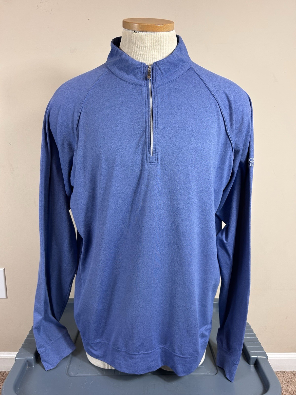 Holderness & Bourne Tailored Fit Performance 1/4 Zip Pullover Men’s L Moss Creek gallery