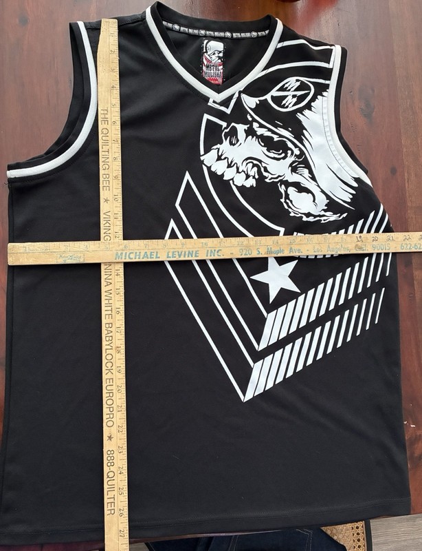 Metal Mulisha Tank Top Jersey No SZ Tag M? Black Graphic Skull Active Mens Y2K gallery