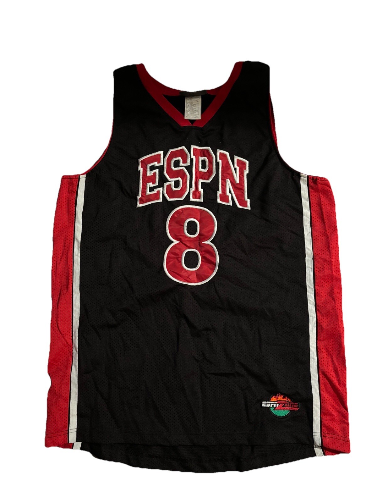 ESPN Zone #8 Basketball Jersey Mens Size L VTG gallery