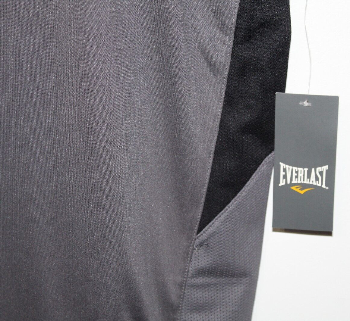 Everlast Everdri Short Sleeve Shirt Moisture Wicking Large Charcoal Gray gallery
