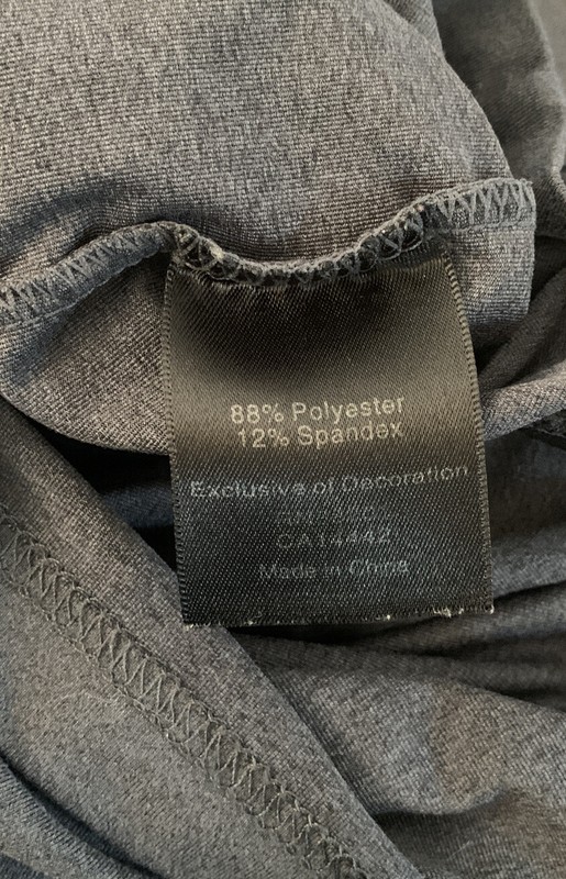 Mondetta Men's Grey Black Long Sleeve Quick Drying Stretch Pullover Half Zip 315 gallery