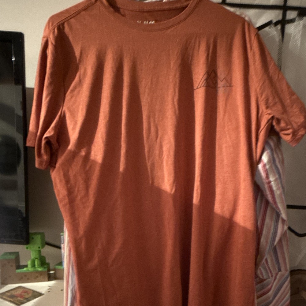 01.ALGO 01.PERFORMANCE Men's Lightweight Crew Neck T-Shirt L Solid Orange