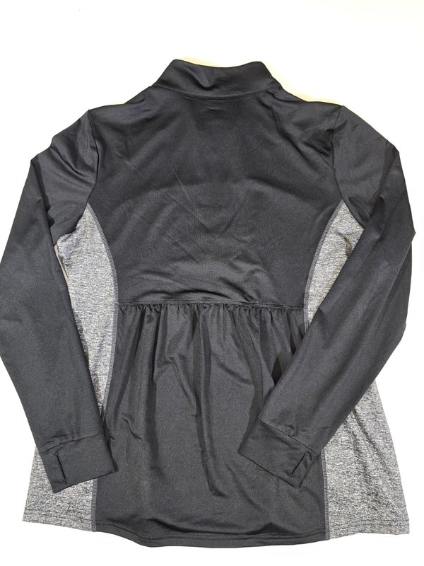 Zone Pro Athletic Quarter Zip Pullover Active Black Gray Size XL gallery