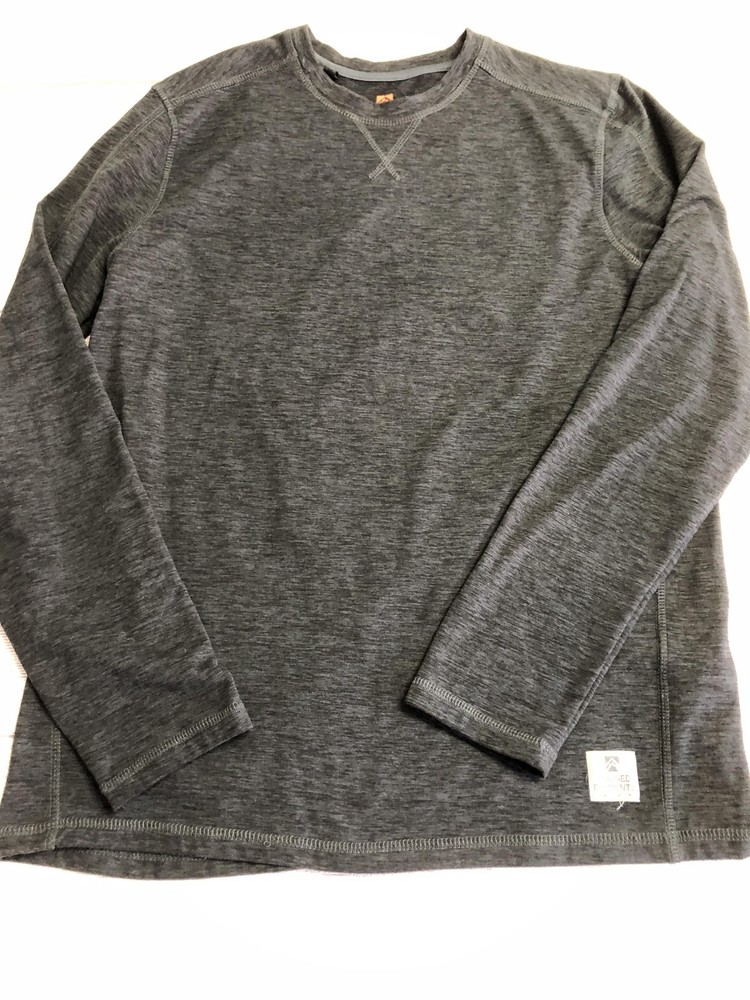 Rugged Elements Pullover Mens Small Gray Long Sleeve Fleece Crew Neck Top