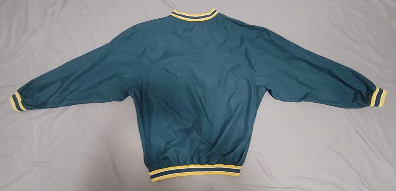 REEBOK PULLOVER JACKET SIZE L UNISEX Green And Yellow Vintage gallery