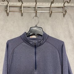 KJUS Pullover Men XL Blue Keano 1/4 Zip Performance Golf Hiking Sweatshirt 54
