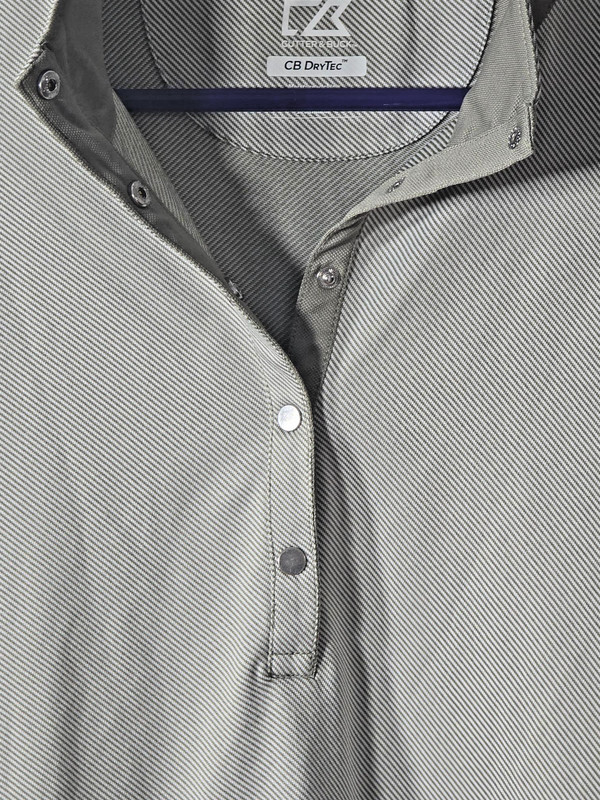 Cutter and Buck CB Drytec Men's XL - Long Sleeve Polo Pullover with Snaps gallery