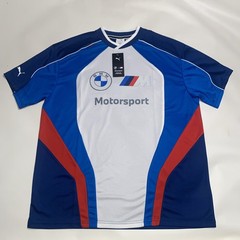 NEW Puma BMW Motorsports Lifestyle Jersey Blue White Red630536-04 Sz L MSRP $65