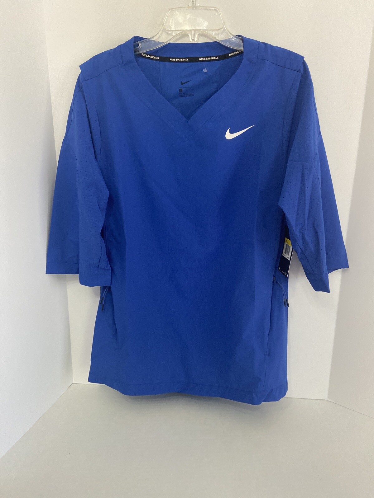 Nike MLB 897383 Baseball Jacket 3/4 Sleeve Cage Jacket Royal Blue S NWT $85 gallery