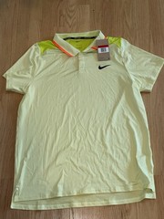 Nike Court ADV Dri-FIT Tennis Polo Shirt (Lime/ Volt) LARGE Men’s FD5317-751