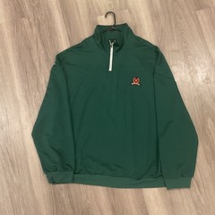 SHEIN Men’s Green 5XL Pullover 1/4 Zip Mock Neck
