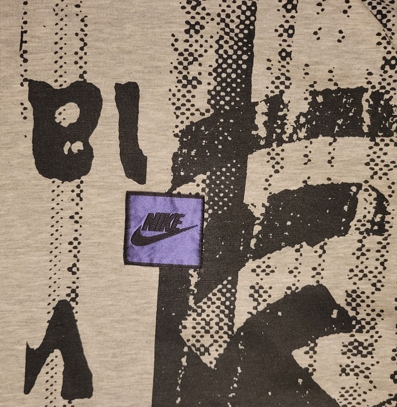VTG 80s Nike Men's XL Gray Hoodie T-Shirt Short Sleeve Streetwear SB gallery