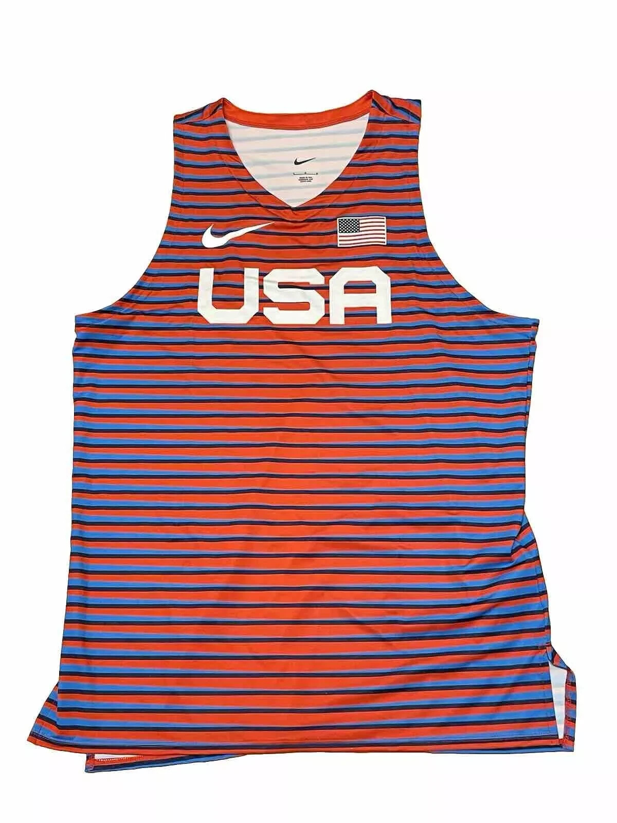 Nike Pro Elite Team USA Track & Field Singlet Top Men’s Large AO8672-602 gallery