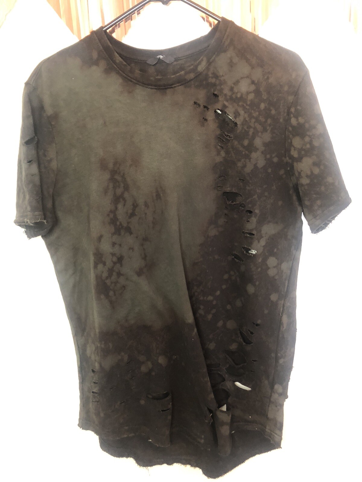 Jordan Craig Black burn out tshirt L Long Streetwear Hip hop Punk Rock Travis gallery