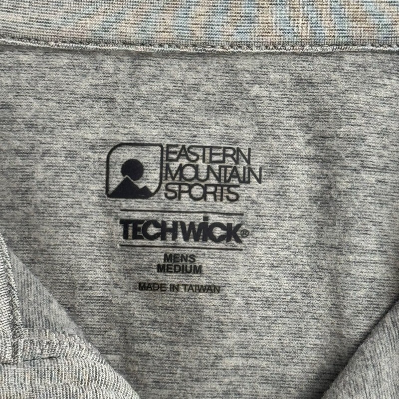 Eastern Mountain Sports EMS Techwick Quarter-Zip Base Layer Mens Medium Gray gallery