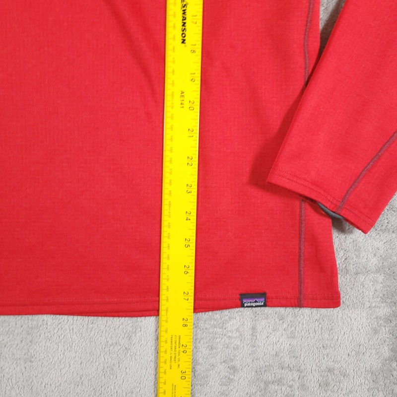 Patagonia Capilene Midweight Baselayer Mens L Red Polartec Power Grid Crew Neck gallery