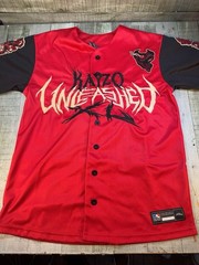 Kayzo Elev808 Designs Baseball Jersey Red Black EDM Rave Festival Size Small