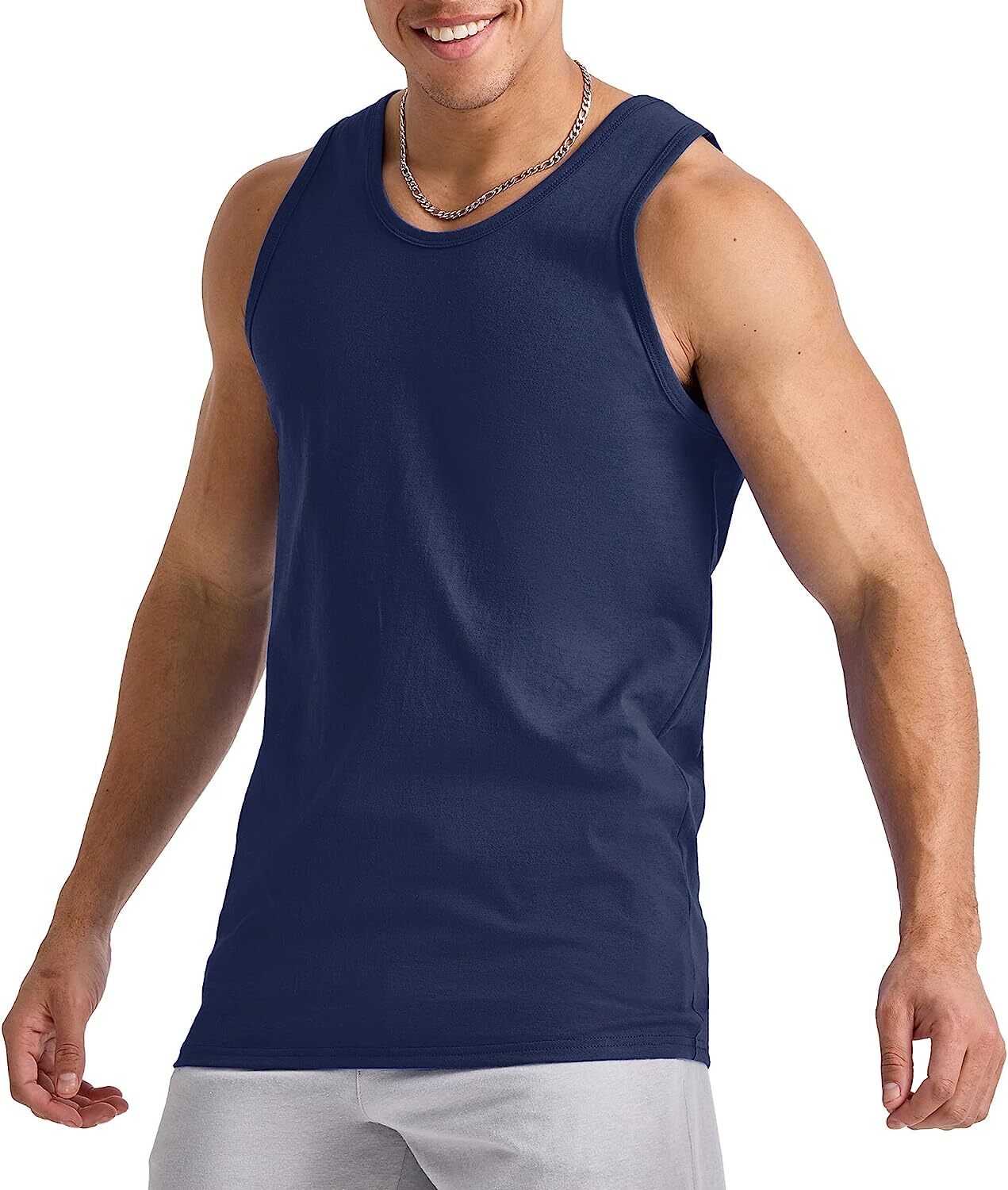 Hanes Essentials Men's Cotton Tank Top (3 Pack) gallery