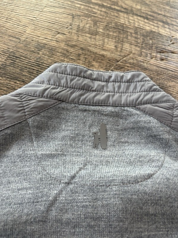 Johnnie-O Mixed Media 1/4 Zip Pullover Mens XL Gray Long Sleeve Outdoors gallery