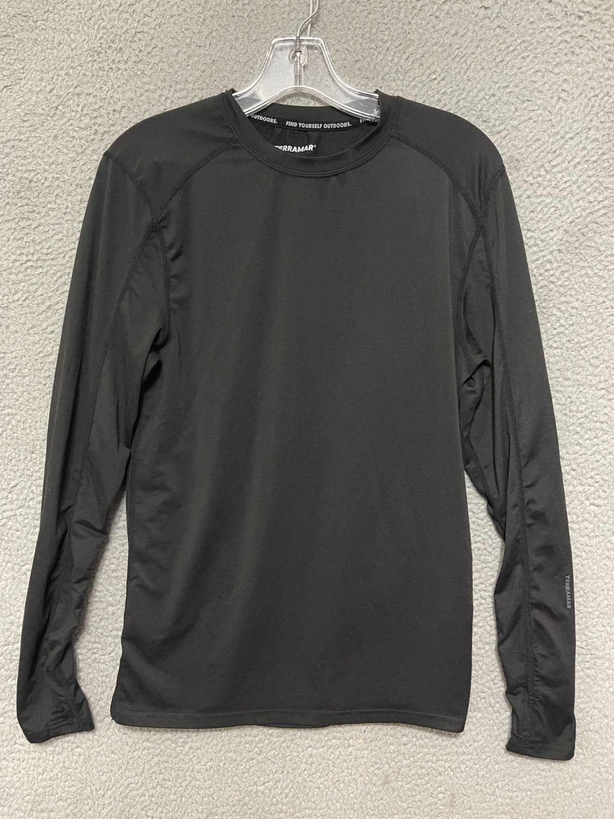 Terramar Climasense 2.0 Base Layer Top Men's Small Black Crew Neck Long Sleeve gallery