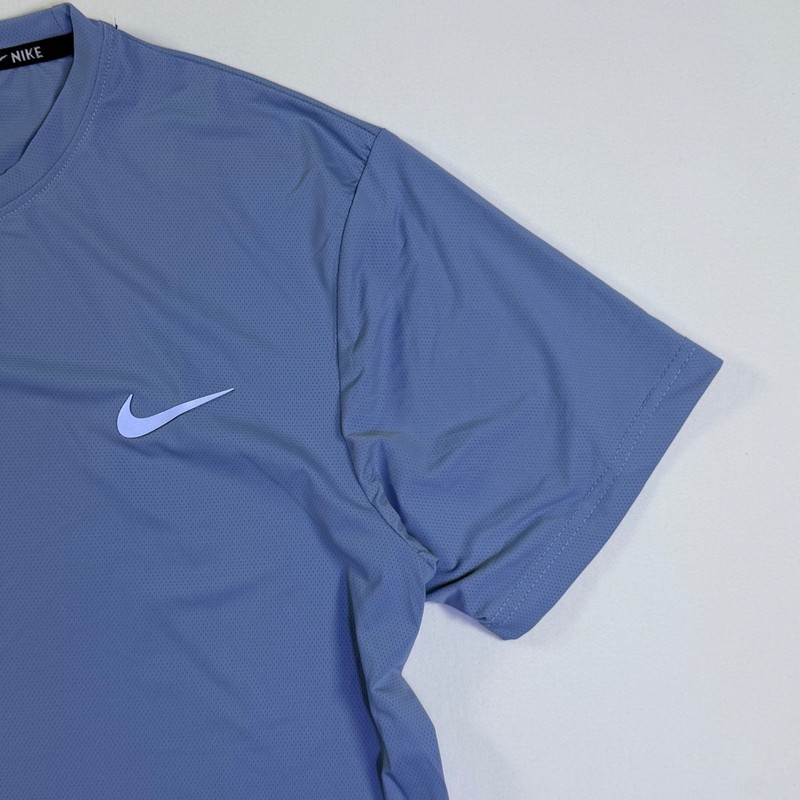 Nike Pro Hypercool Mens Compression Shirt Blue Short Sleeve Training Top Large gallery