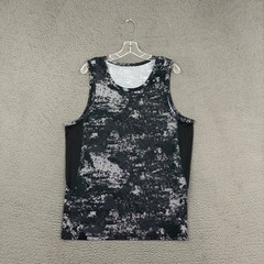 RVCA Tank Top Mens Medium Black Abstract Sleeveless Activewear Sports Beach Dad