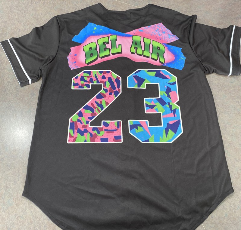 New! Fresh Prince Of Bel Air #23 Baseball Style Jersey Sz Adult M Will Smith gallery
