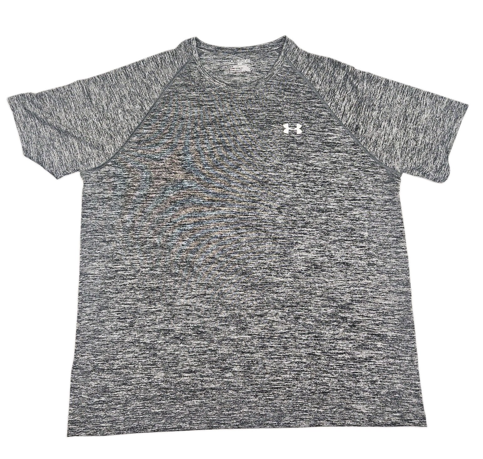 Under Armour HeatGear Mens Shirt 2XL Gray Heathered Short Sleeve Athletic Tee gallery