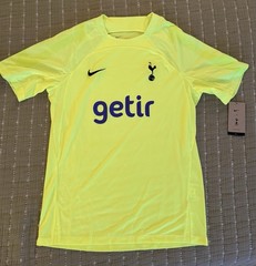 NWT Nike Tottenham Hotspur Training Football/Soccer Shirt – Neon Yellow – Size M