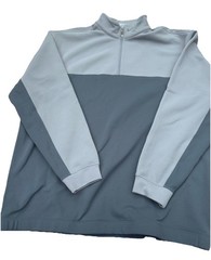 mens nike golf Therma Fit 1/4 zip xl Jacket Gray And Blue