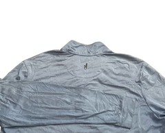 Johnnie O Sweater Mens Medium Blue Light 1/4 Zip Pullover Performance Golf