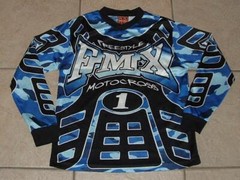 RUDE BOYZ Youth Sz Small FMX Freestyle Moto Cross Racing Style Long Sleeve Shirt