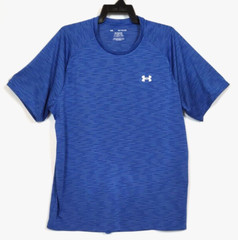 Under Armour Men’s Size XXL Royal Blue White Space Dye Short Sleeve Tech Tee