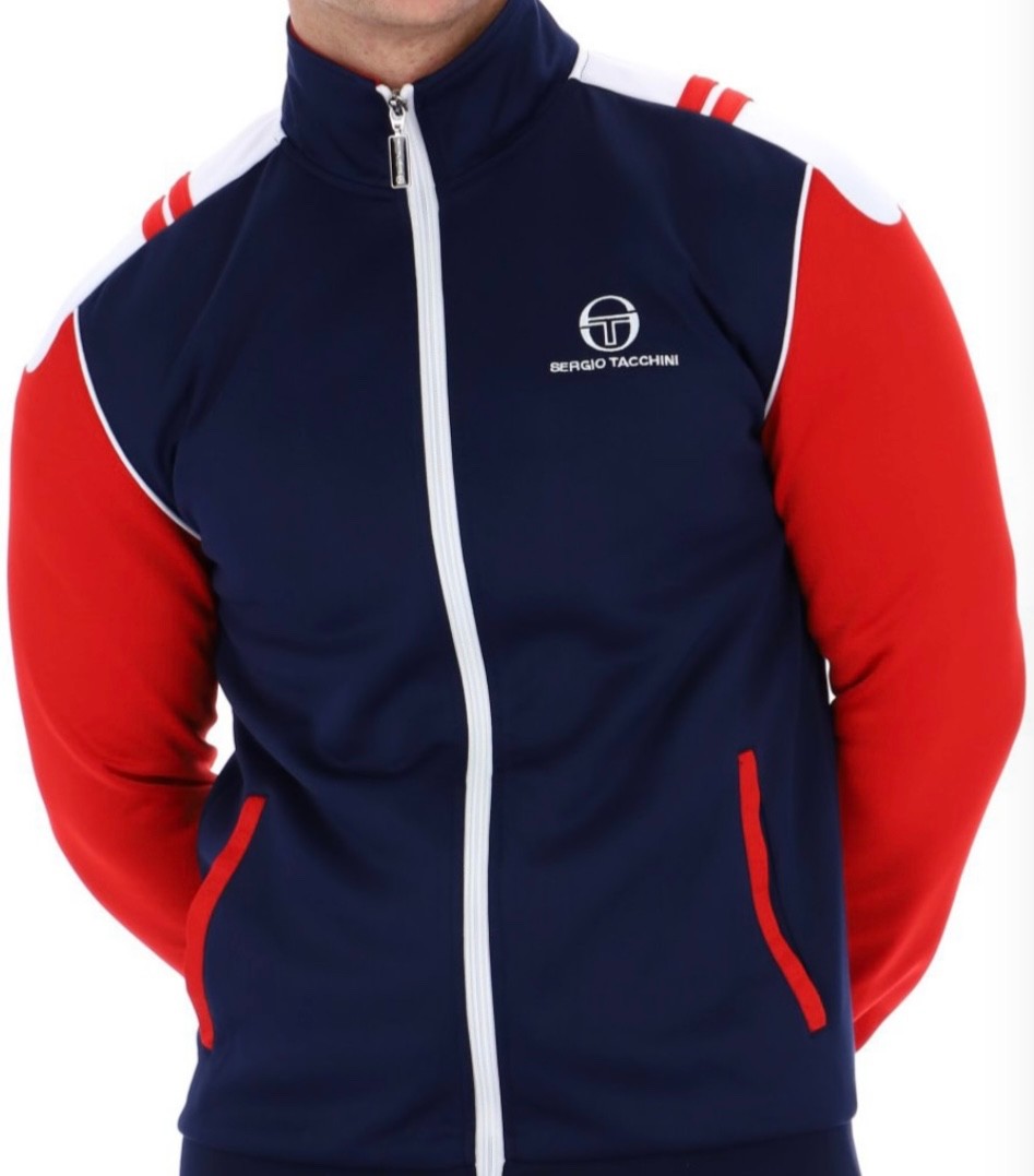 Sergio Tacchini Drive Barcelona Track Top - Blue/Red - Winter 2025 gallery