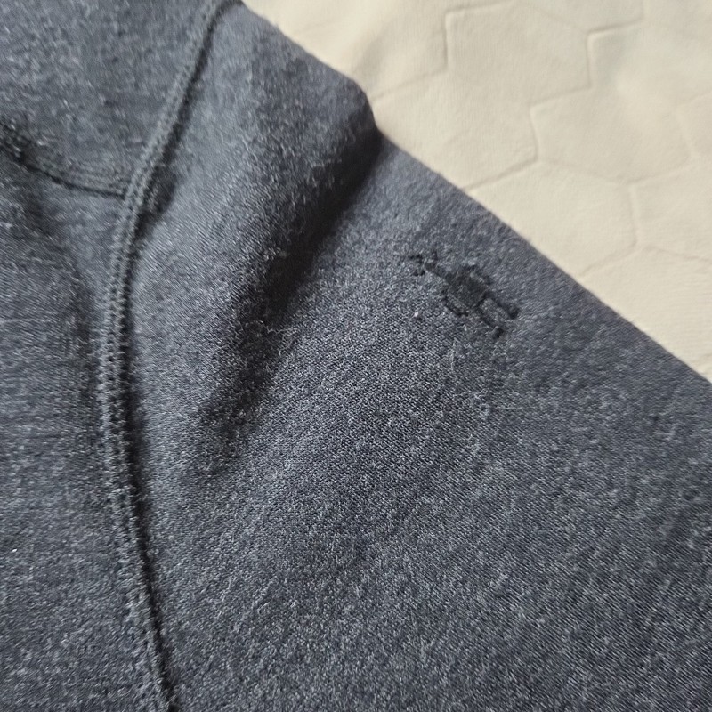 Smartwool Merino 250 Base Layer 1/4 Zip Men's XL Dark Grey Heather 100% Wool gallery
