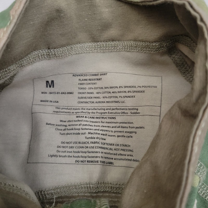 Advanced Combat Shirt OCP Flame Resistant Multicam Long Sleeve Sz M Excellent gallery