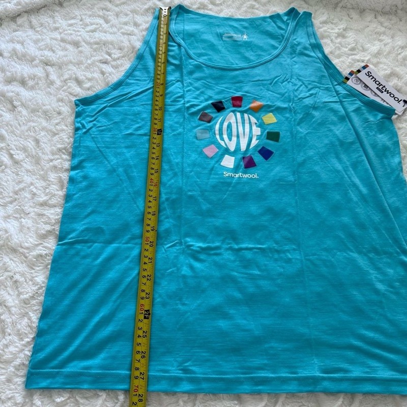 NWT Smartwool Active Ultralite Pride Graphic Tank Top Merino Wool Blend gallery
