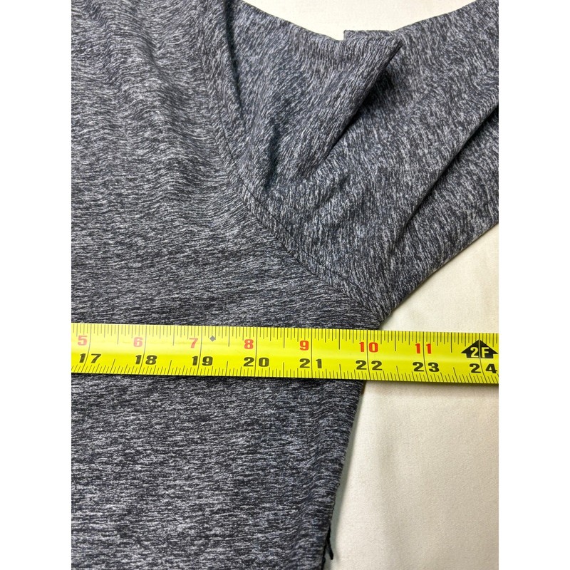 Lululemon Metal Vent Tech 1/4 Zip Pullover Heathered Grey Black Mens Large gallery