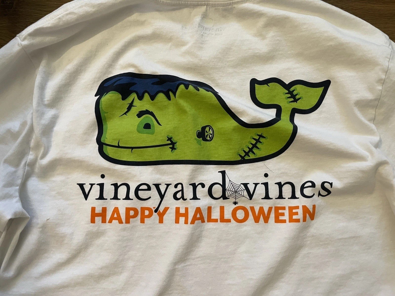 Vineyard Vines White Frankenstein Long Sleeve T-Shirt Mens Small Excellent Cond. gallery