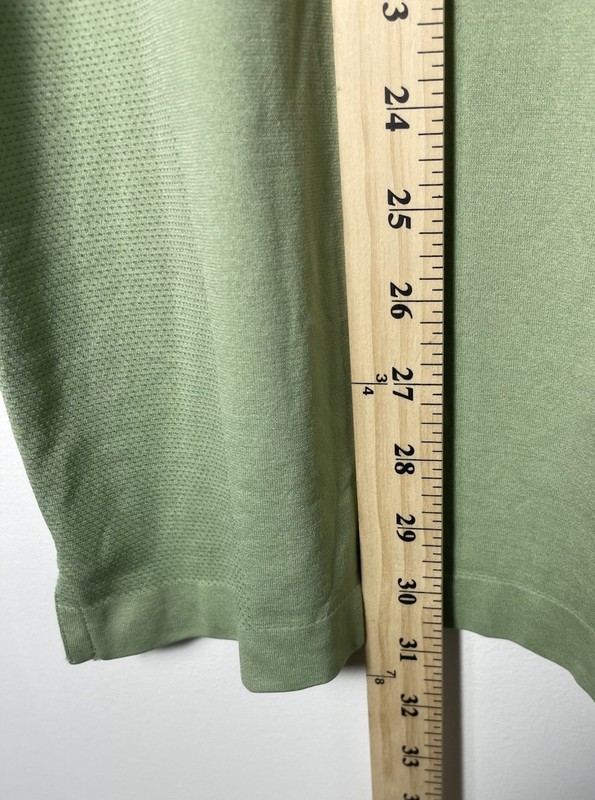 Fabletics Training Day Tipped Polo Thyme Green Men’s Large Athletic Shirt gallery
