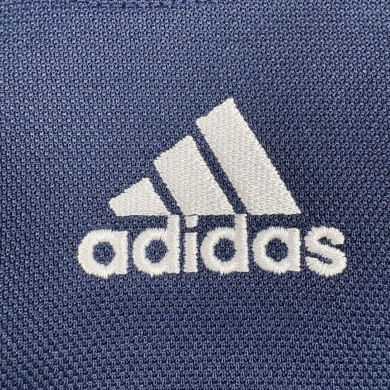 Adidas Pullover Mens XL Blue Crew Neck Fleece Tagless Pockets Logo Colorblock gallery