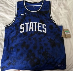 🇺🇸 Nike Dri-fit Soccer/basketball Jersey Tank Size XL With STATES Lettering