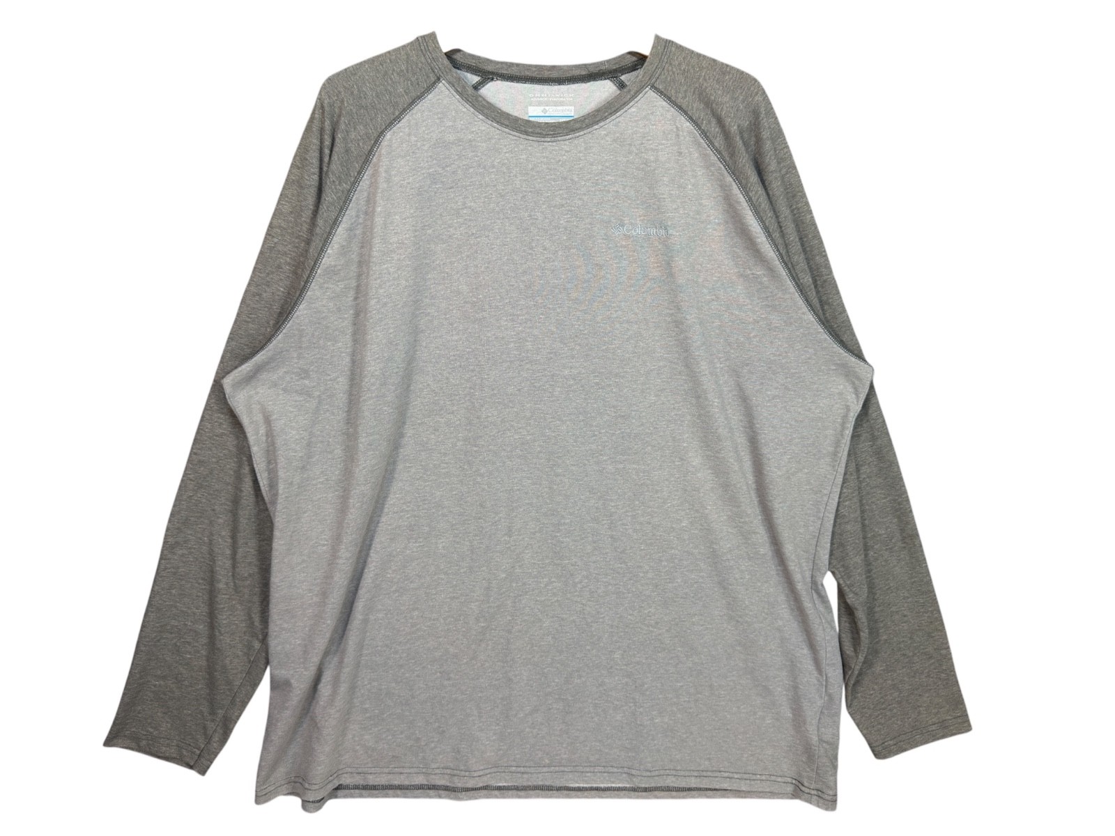 Columbia Omni-Wick Raglan Long Sleeve Shirt Mens 3XLT Gray Big Tall Active Tee gallery