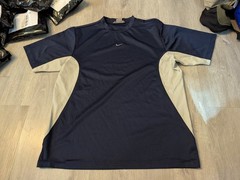 Vintage Nike Performance Polyester Workout Training Shirt Center Swoosh Mens L