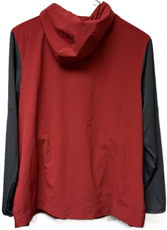 Nike Block A Alabama Crimson Tide Hoodie Jacket Mens Large Red Gray 1/4 Zip gallery