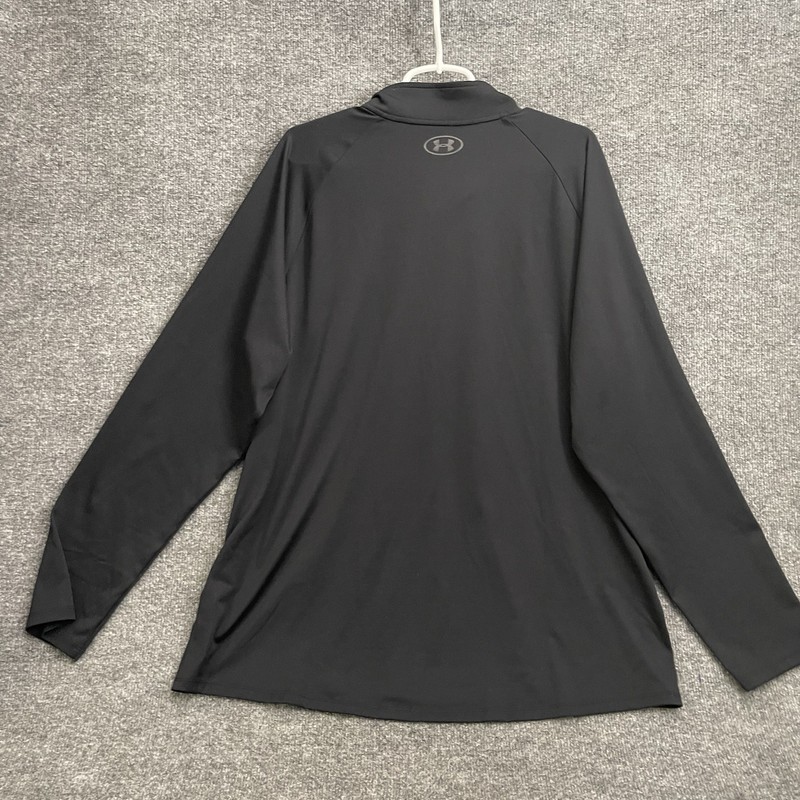 Under Armour 1/2 Zip Pullover Men's Sz 2XL Black HeatGear Long Sleeve gallery